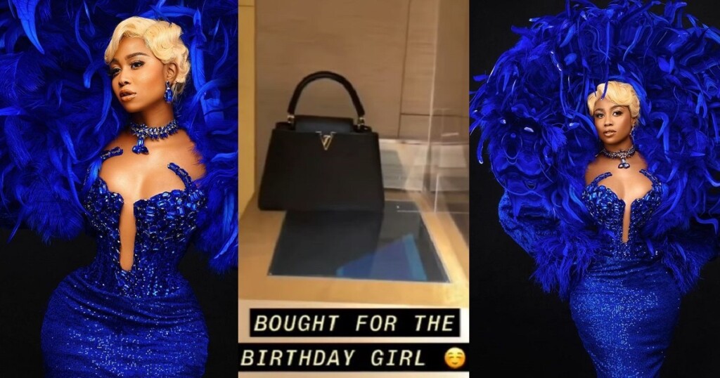 Lilian Afegbai gifts herself a designer handbag worth N2.6M to celebrate her 30th birthday (Video)