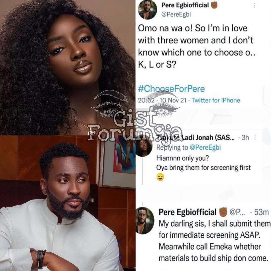 BBNaija’s Pere finally dump his girlfriend reveals three women he has fallen in love with after the show