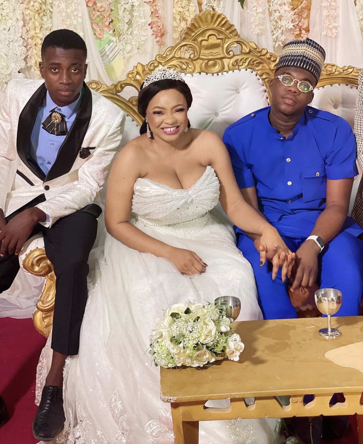 ‘You too don marry’ Nigerian react to the wedding ceremony of Actress Funmi Awelewa (video)