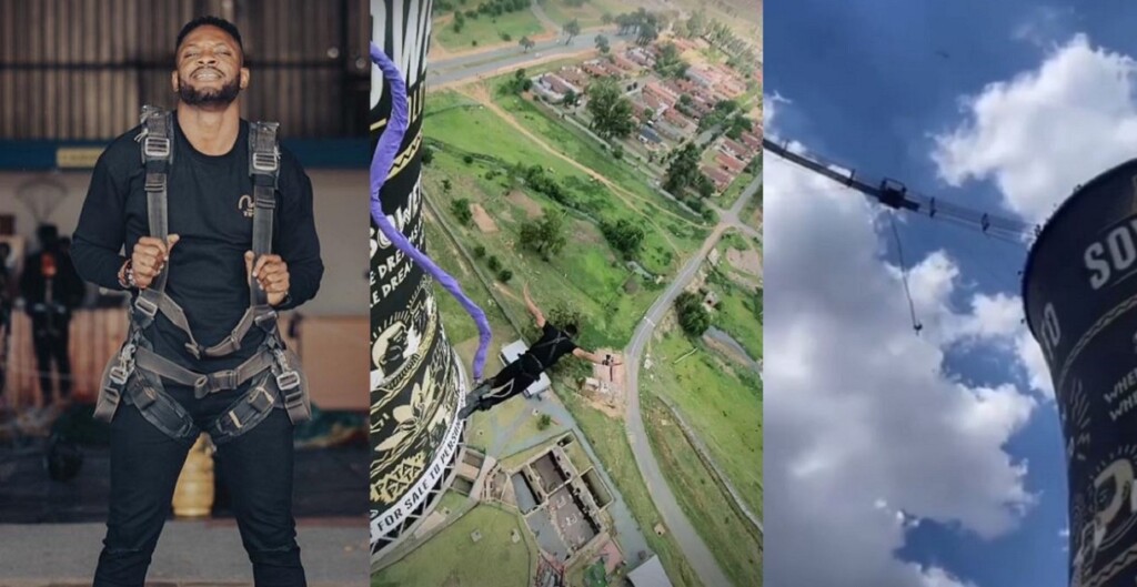 ‘Cross love rough play alot’ Fans react to Cross’ bungee jump in South Africa (Video)