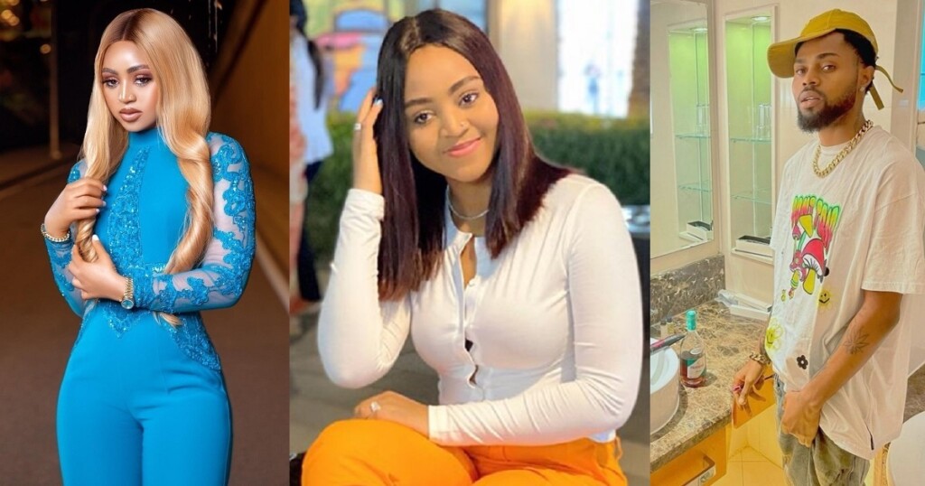 “Tell that to your son” – Regina Daniels’ brother responded after she advised him to stop drinking gin because he looks slim (video)