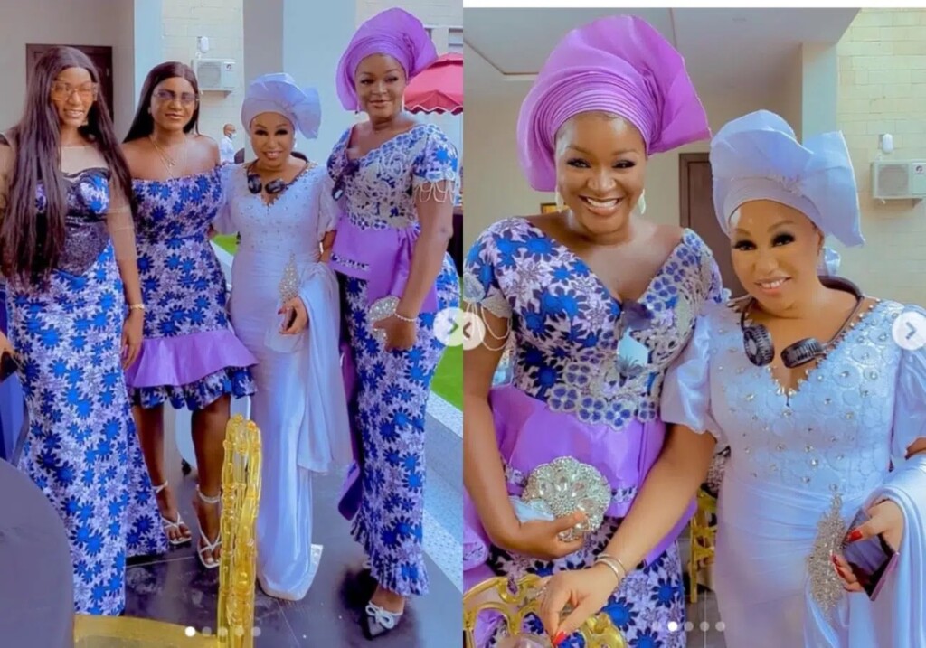 Is she pregnant? - Rita Dominic's glowing appearance at her mother-in-law's funeral has wowed fans (Photos)