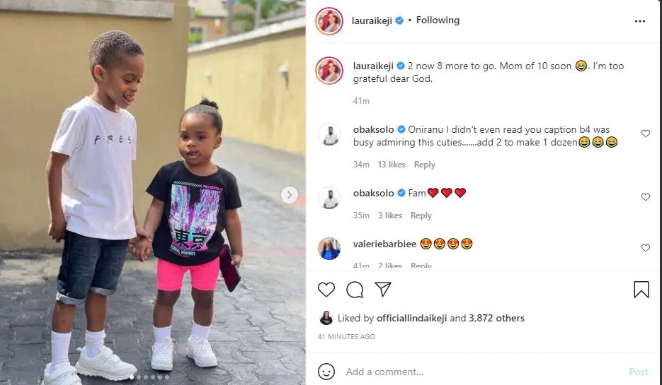 ‘Mom of 10 soon’ Laura Ikeji hints about giving birth to 8 more babies