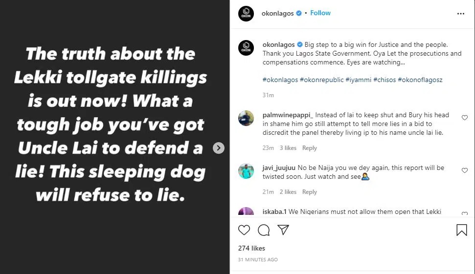 ‘This sleeping dog refuses to lie’ Comedian Okon Lagos tackles Lai Mohammed over Lekki Massacre