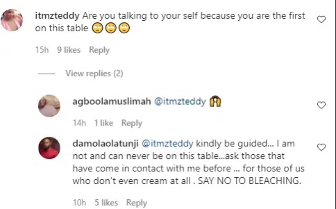 Damola Olatunji responds to fans who claim he bleached his skin.