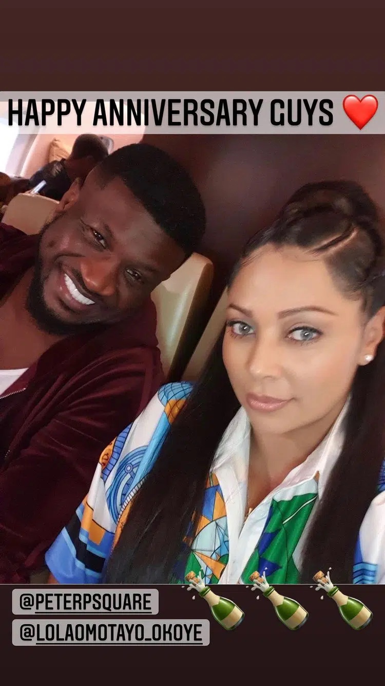 Rudeboy celebrates his brother, Peter and wife on their anniversary days after ending rift