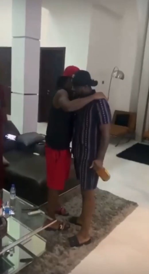 Love triumphs!! Joyful Moment defunct music duo, P-Square finally reunite after years of being apart (Video)