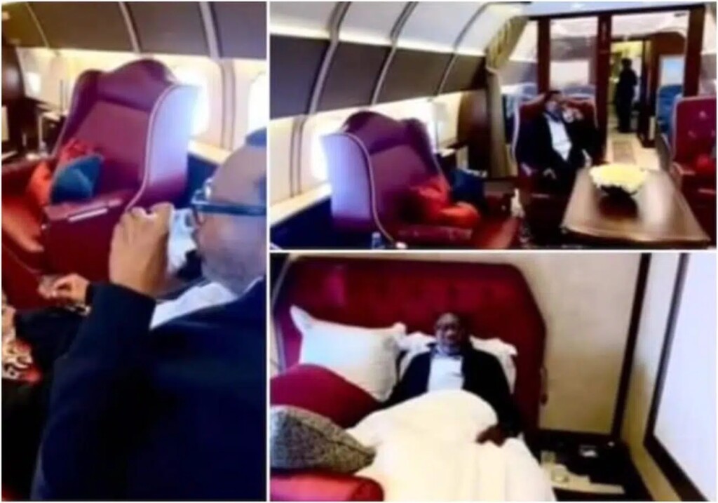 ‘It no surprise he sent alarm to Davido instead of N1M’ Interior of Femi Otedola’s private jet sparks reaction (video)