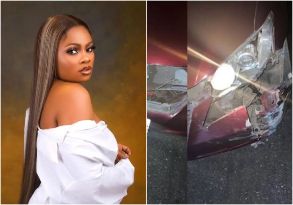 BBNaija’s Tega involve in a terrible car accident