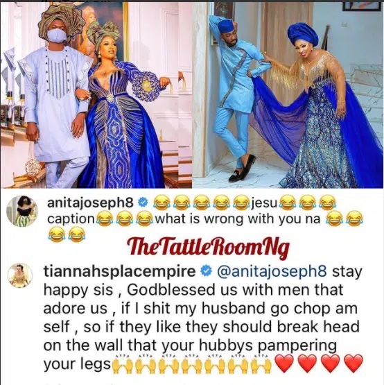 ‘If I shit my husband will eat it, God blessed us with men that adore us’ Toyin Lawani supports Anita Joseph amidst backlashes