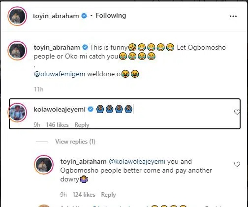 Actress Toyin Abraham reacts after ardent fans declare they would abandon their wedding introduction in exchange for a date with her