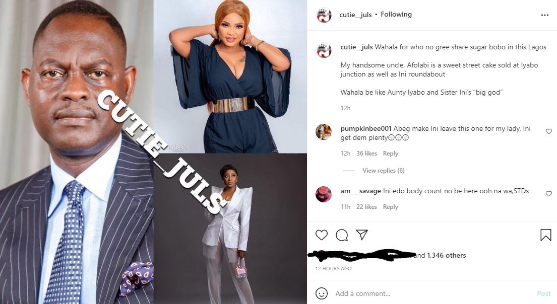 Actress Ini Edo and Iyabo Ojo allegedly fighting over married lover