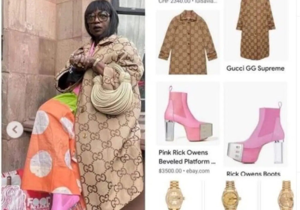 ‘Money miss road’, Wife of House of Reps Speaker, Salamatu Gbajabiamila sparks anger with her N12million naira attire