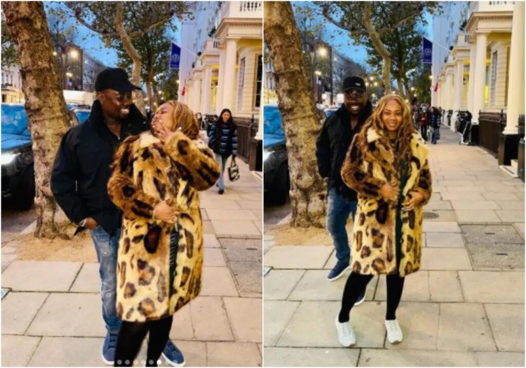 Joyful moment Nigerian billionaire Obi Cubana and his wife expect their 5th child,