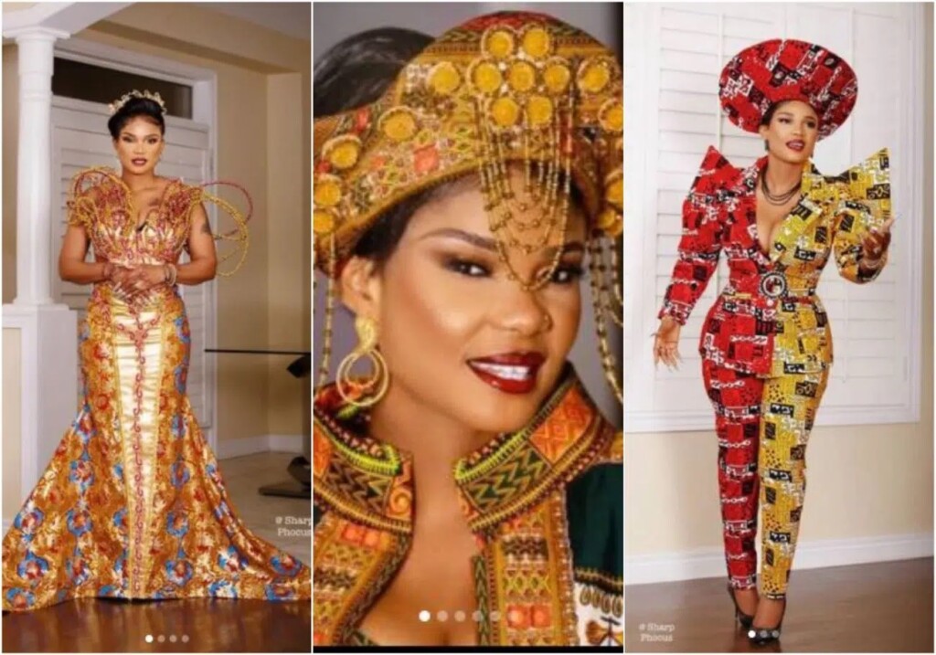 Actress Iyabo Ojo wore 5 outfits for Iconic Africa award after being blasted for turning late mother’s funeral into fashion show