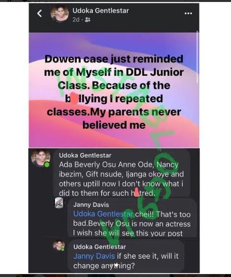 Actress Beverly Osu being chastised for allegedly bullying a lady