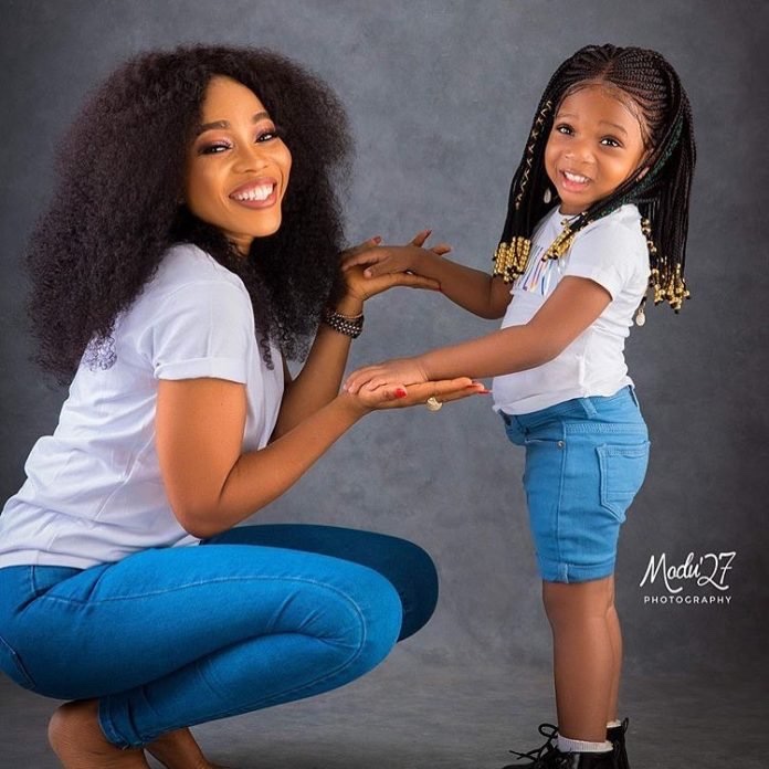 MEET ACTRESS BUKOLA ADEEYO, 3 YEAR OLD DAUGHTER JANELL WHO IS A MODEL (PHOTO)