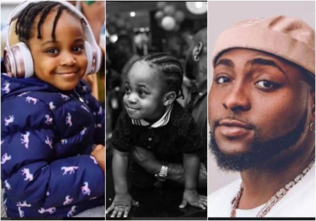 ‘They should have been twins’ Fans react to striking resemblance between Davido’s son Ifeanyi and his second daughter Hailey