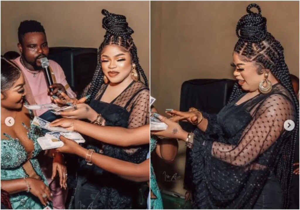 Photos of Bobrisky at Actress Mercy Aigbe’s party sparks reactions