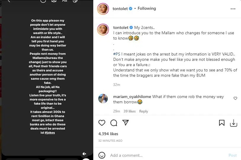 ‘You may be doing way better than us’ Actress Tonto Dikeh exposes the many lies told by Nigerian celebrities