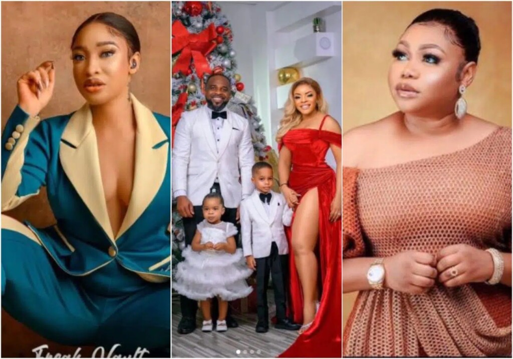 Nigerian Celebrity react as Laura Ikeji shares gorgeous Christmas themed-photos with her family,