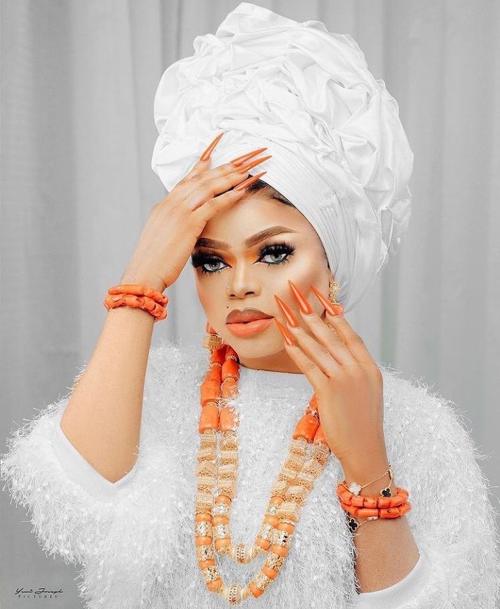 “Wonders Shall Never End” Reactions As Bobrisky Shares Photo Of Himself Been Pregnant (Photos)