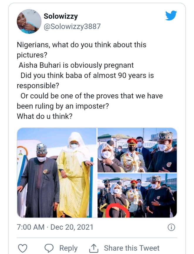 “Buhari don give Aisha belly again” Reactions As New Photos Of Aisha Buhari Surfaces (Photos)