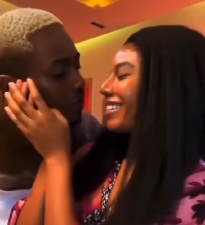 “This December Is Really Detty” – Reactions As Romantic Video Of Nancy Isime And Timini Surfaces online (Video)