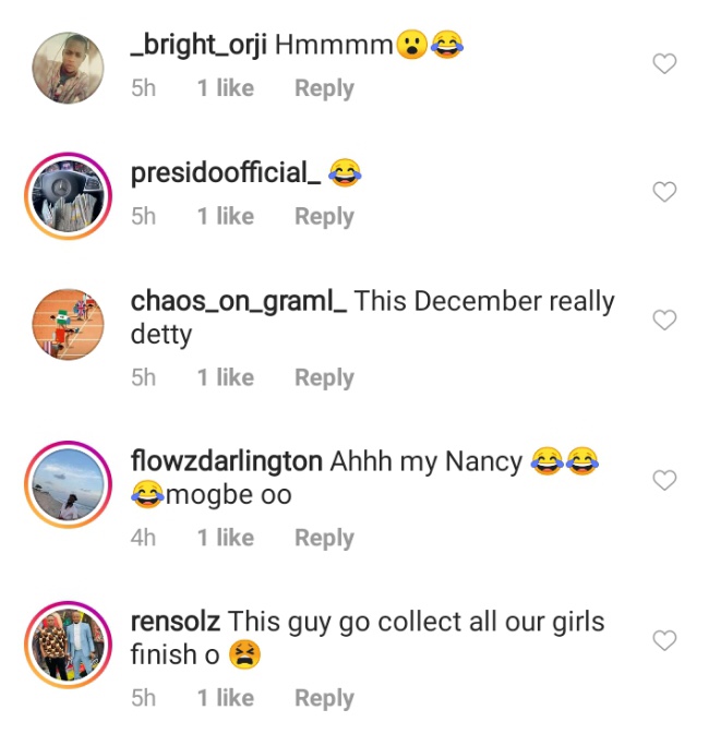 “This December Is Really Detty” – Reactions As Romantic Video Of Nancy Isime And Timini Surfaces online (Video)