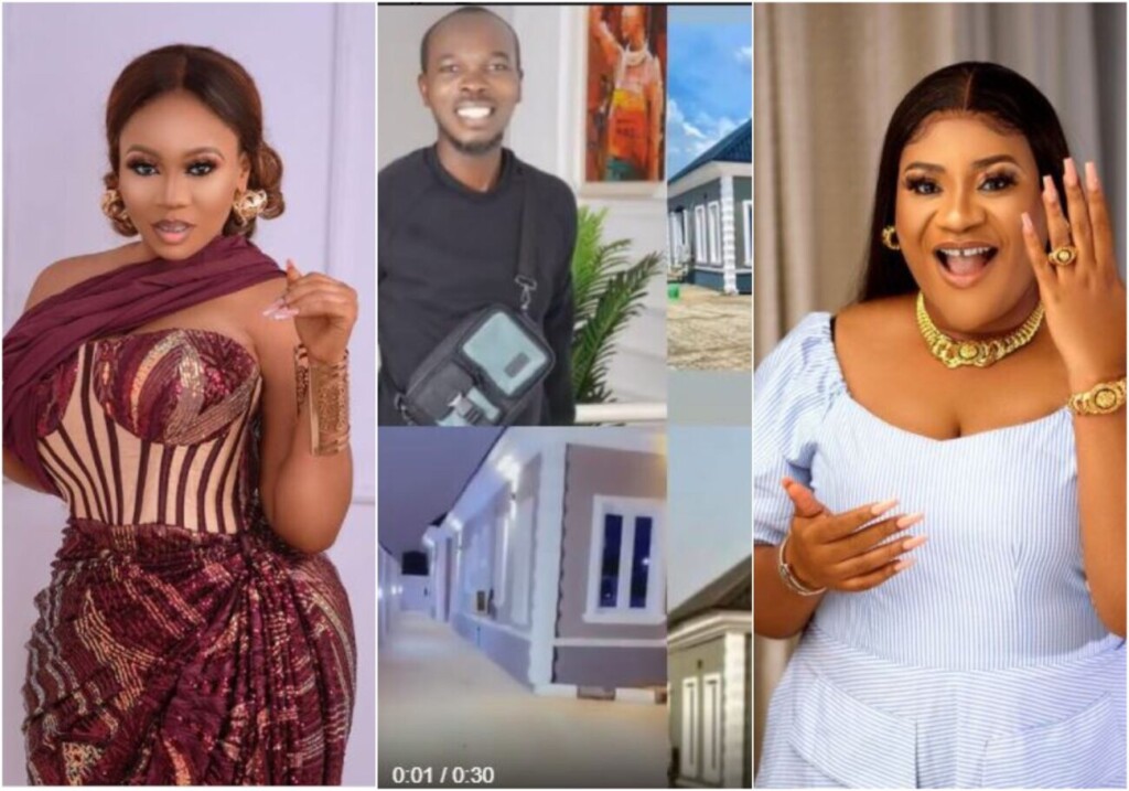 Actress Nkechi Blessing, Wunmi Toriola others reacts as Actor Ijebu become a house owner