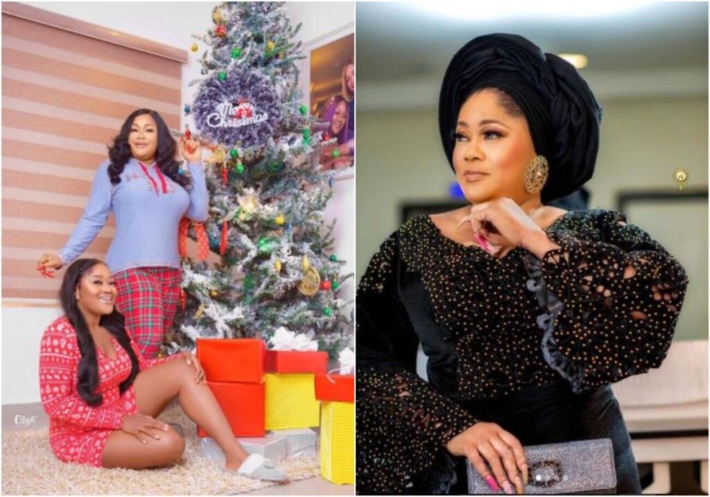 Actress Sikiratu Sindodo shares beautiful Christmas themed-photo with her look-alike daughter