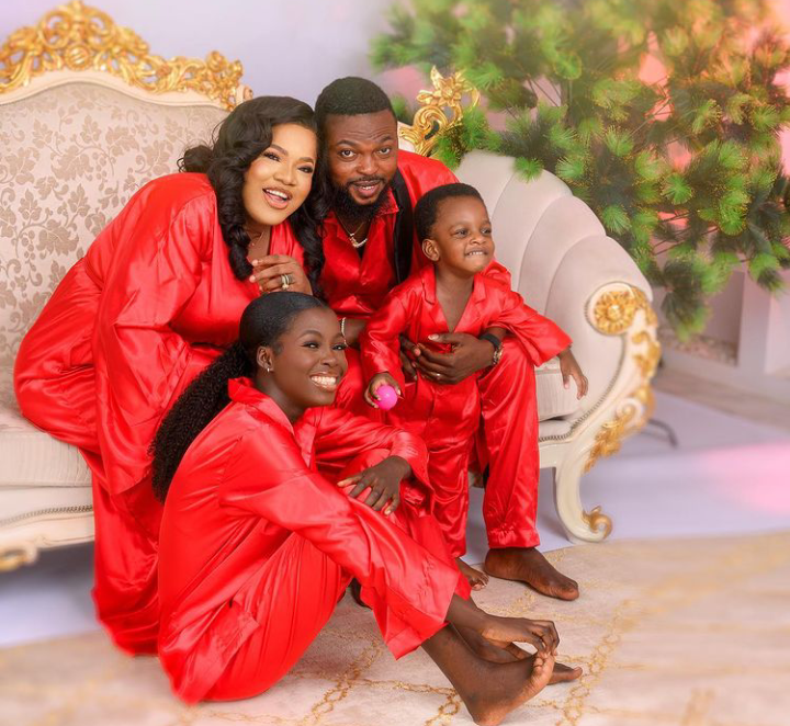 Toyin Abraham, Tonto Dikeh, other celebrities shower fans with lovely Christmas family photos