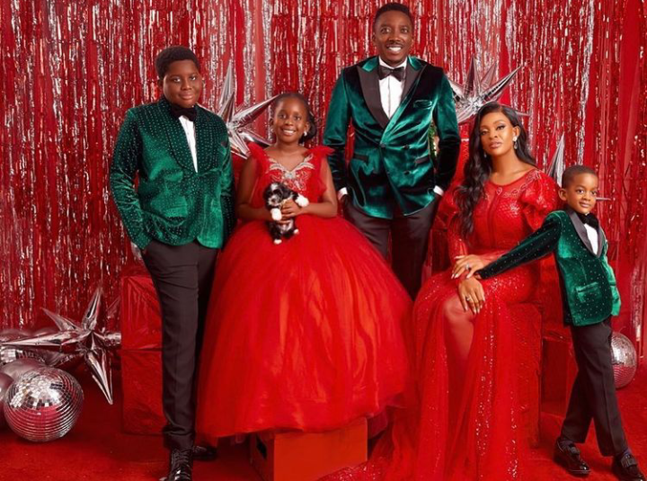 Toyin Abraham, Tonto Dikeh, other celebrities shower fans with lovely Christmas family photos