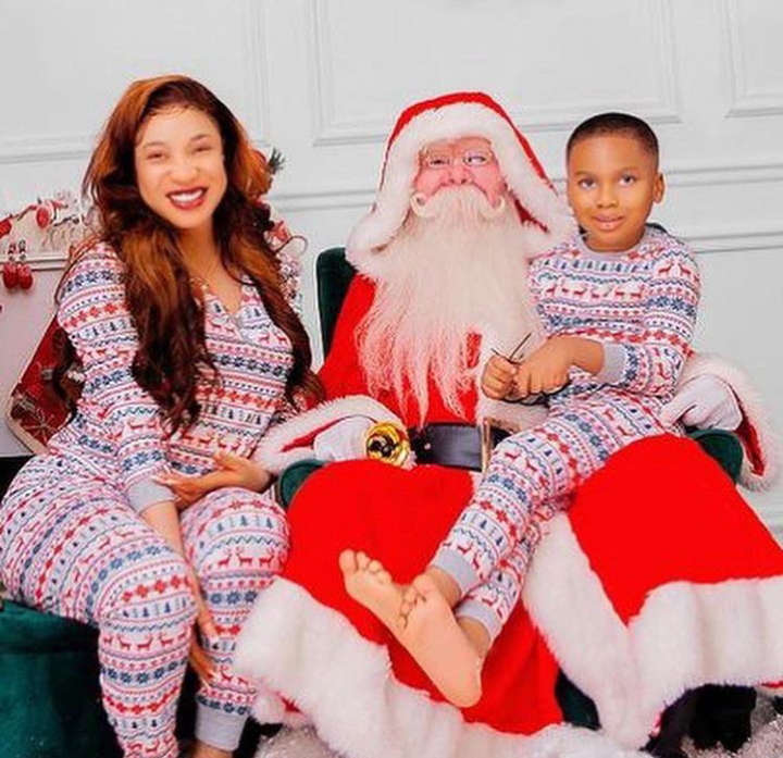 Toyin Abraham, Tonto Dikeh, other celebrities shower fans with lovely Christmas family photos