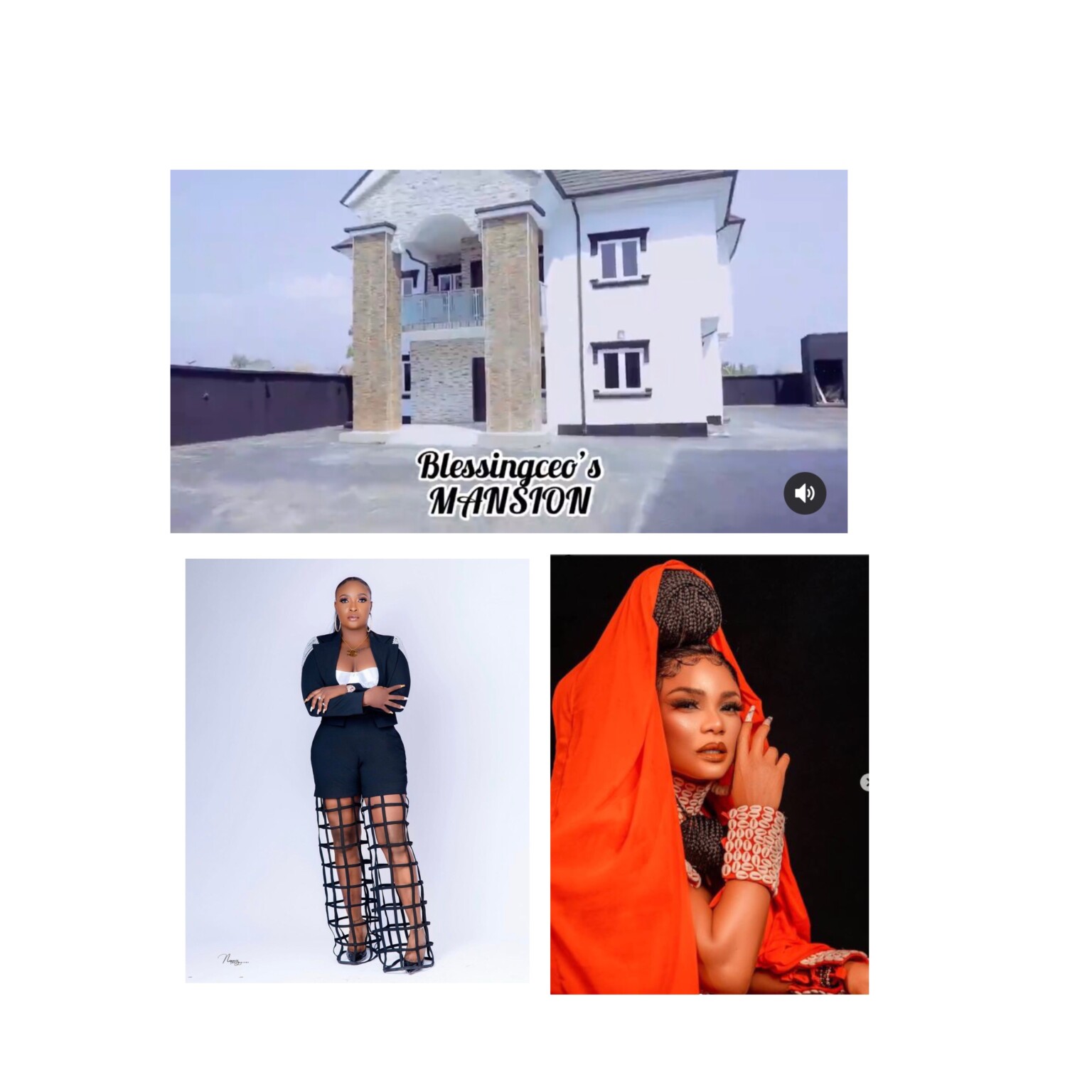 Iyabo Ojo, Moyo Lawal, others react as Blessing CEO launches new mansion allegedly owned by her baby daddy