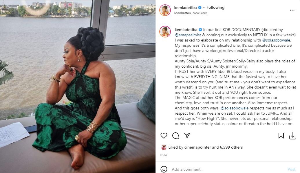 ‘She follows blindly and willing to do anything for production’ Kemi Adetiba celebrate Actress Sola Sobowale on her birthday