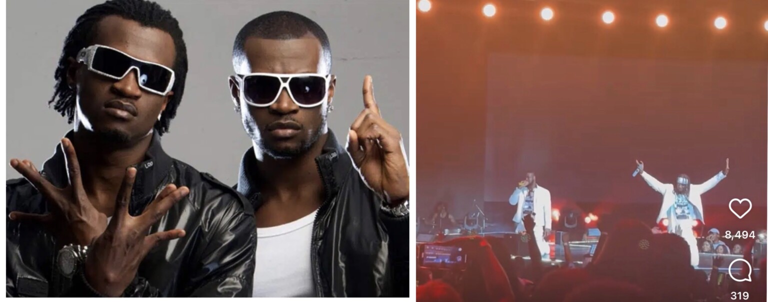 Psquare knee to beg fans for breakup, declare they are sorry[VIDEO]