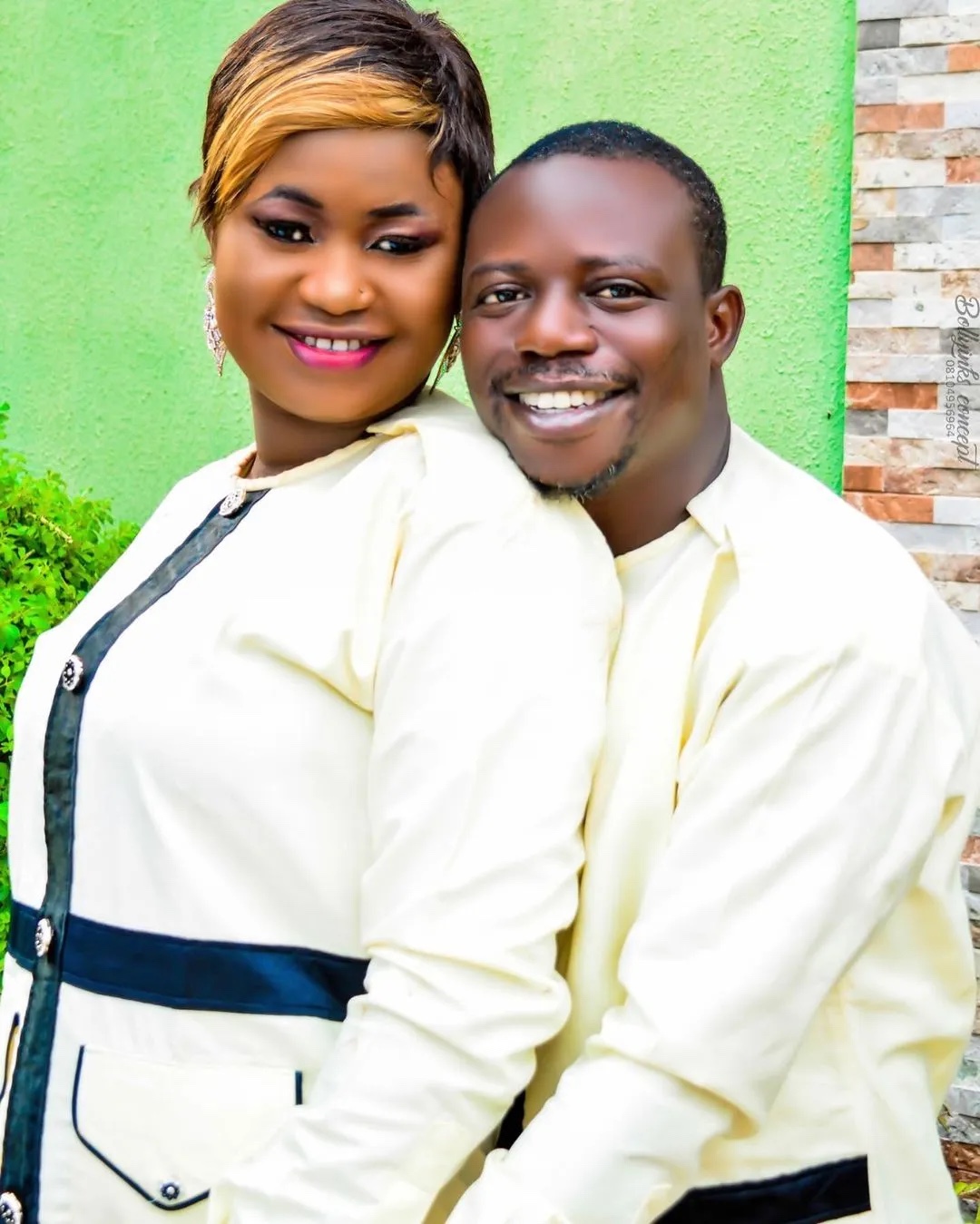 “I feel so fortunate to have such a supportive wife like you” Actor Okele Celebrate his wife birthday today