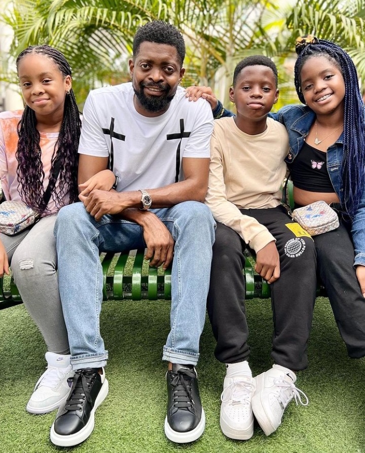 Fans React As Basketmouth Shares lovely New Photos With His Children