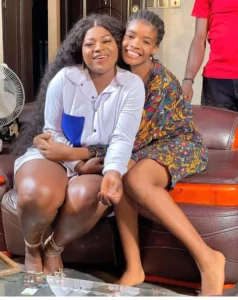 “She is a good mother” — Destiny Etiko’s adopted daughter jumps in excitement as she receives an iPhone 11 Pro from her (Video)