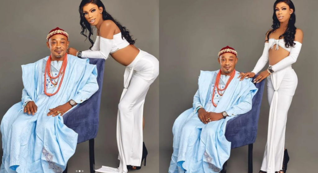 “Is this your Pre-wedding photos” Nigerians react to photo of James Brown and his dad