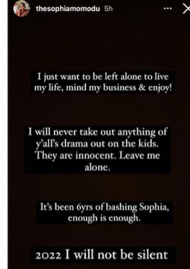 “Leave me alone” Sophia Momodu lament bitterly after being accused of beating up Davido’s 2nd baby mama