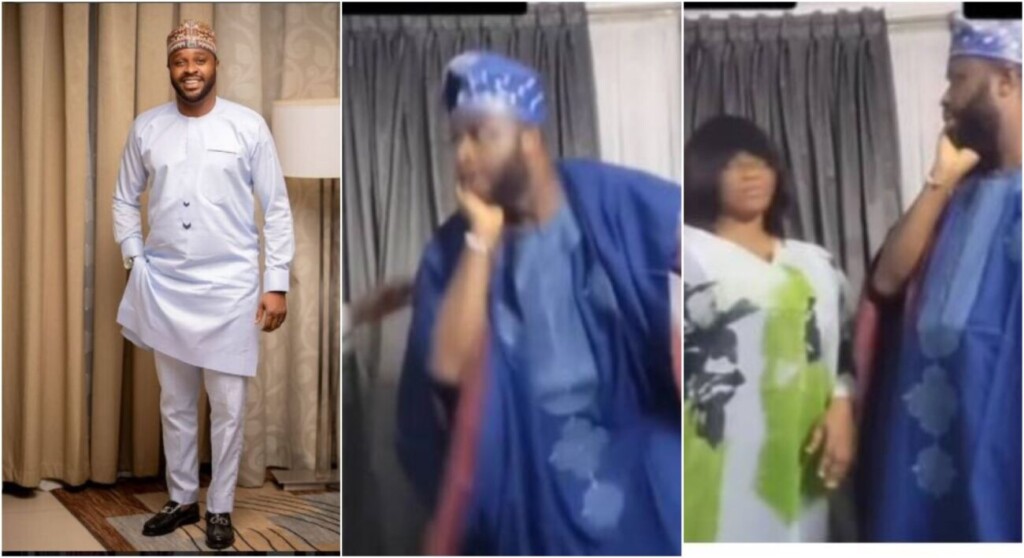 ‘Brain reset needed’ Fans mock Femi Adebayo after receiving hot ‘slap’ from his wife over interest in taking second wife