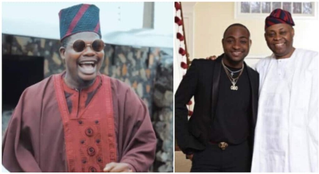 ‘Davido dad brought me my first laptop ever’ Mr Macaroni shower praise at Davido father