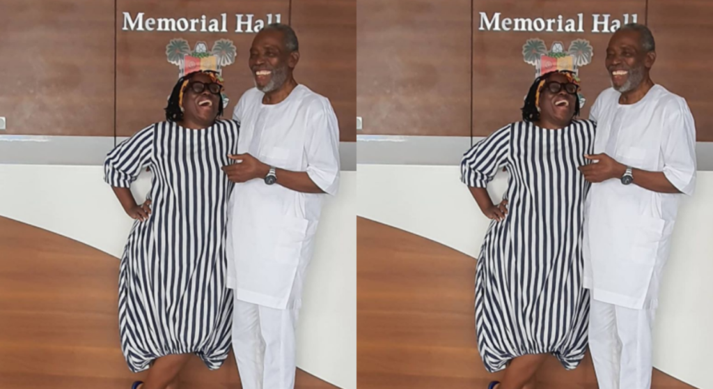 “I wish” Nigerians gush over stunning photo of Joke Silva and Olu Jacobs