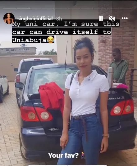 Reality star, Nini shares throwback photos of all her over 7 cars