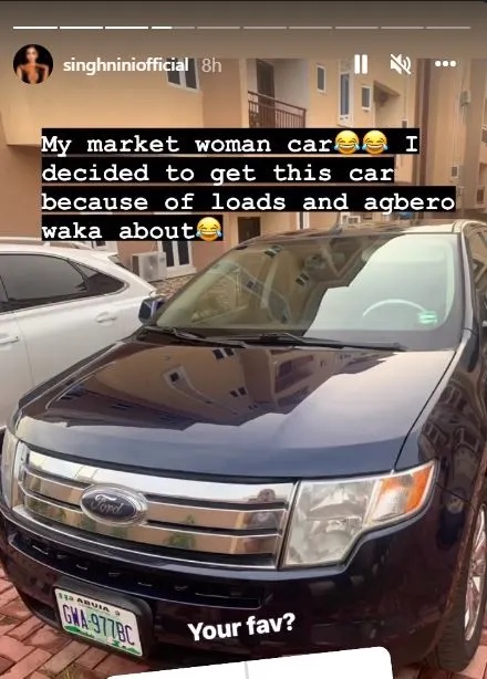 Reality star, Nini shares throwback photos of all her over 7 cars