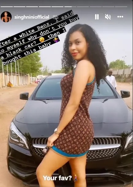 Reality star, Nini shares throwback photos of all her over 7 cars