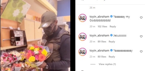 Actress Toyin Abraham taken by surprise as Comedian AY and wife welcome another baby after 13 years of waiting (video)