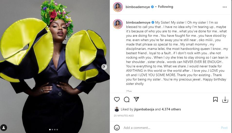 Actress Bimbo Ademoye sheds tears as she celebrates her colleague Bisola Aiyeola on her 36th birthday